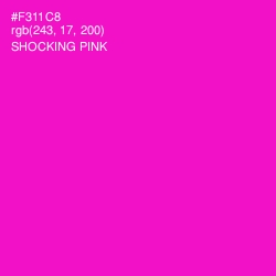 #F311C8 - Shocking Pink Color Image