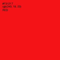 #F31217 - Red Color Image