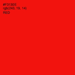 #F3130E - Red Color Image