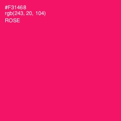 #F31468 - Rose Color Image