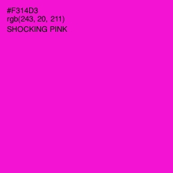 #F314D3 - Shocking Pink Color Image