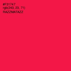 #F31747 - Razzmatazz Color Image