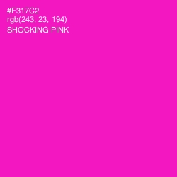 #F317C2 - Shocking Pink Color Image