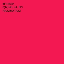 #F31852 - Razzmatazz Color Image