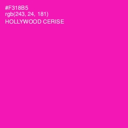 #F318B5 - Hollywood Cerise Color Image