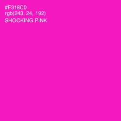 #F318C0 - Shocking Pink Color Image