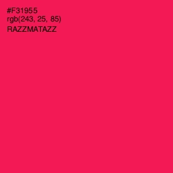 #F31955 - Razzmatazz Color Image