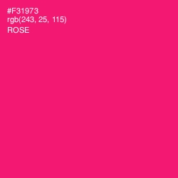 #F31973 - Rose Color Image