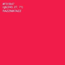 #F31B47 - Razzmatazz Color Image