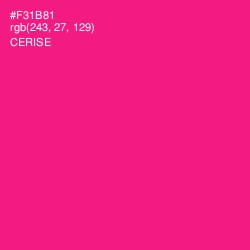 #F31B81 - Cerise Color Image