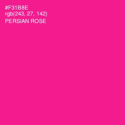 #F31B8E - Persian Rose Color Image