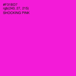 #F31BD7 - Shocking Pink Color Image