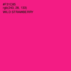 #F31C85 - Wild Strawberry Color Image