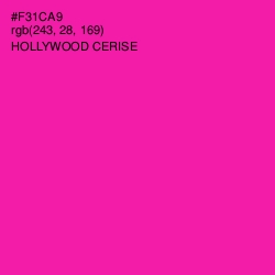 #F31CA9 - Hollywood Cerise Color Image