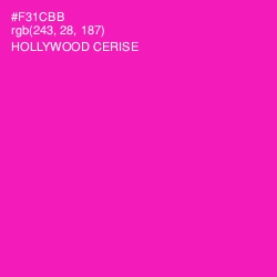 #F31CBB - Hollywood Cerise Color Image