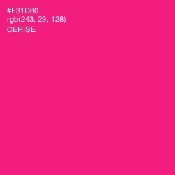 #F31D80 - Cerise Color Image