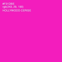 #F31DBE - Hollywood Cerise Color Image