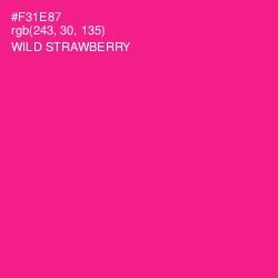 #F31E87 - Wild Strawberry Color Image