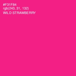 #F31F84 - Wild Strawberry Color Image