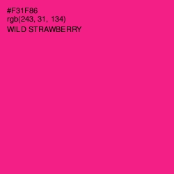 #F31F86 - Wild Strawberry Color Image