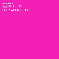 #F31FB7 - Hollywood Cerise Color Image