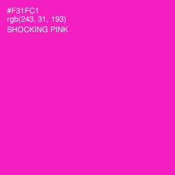 #F31FC1 - Shocking Pink Color Image