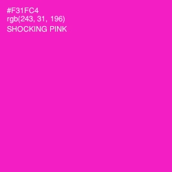 #F31FC4 - Shocking Pink Color Image