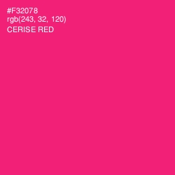 #F32078 - Cerise Red Color Image