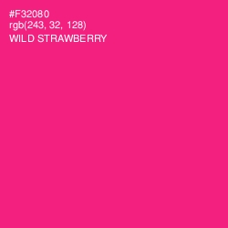 #F32080 - Wild Strawberry Color Image