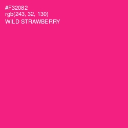 #F32082 - Wild Strawberry Color Image