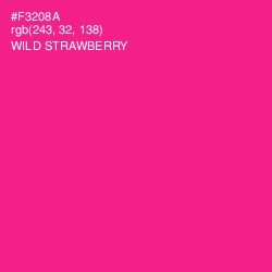 #F3208A - Wild Strawberry Color Image