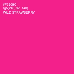 #F3208C - Wild Strawberry Color Image