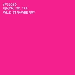 #F3208D - Wild Strawberry Color Image