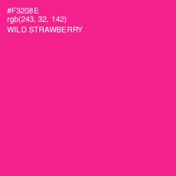 #F3208E - Wild Strawberry Color Image