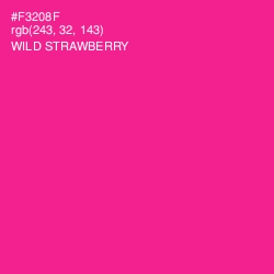 #F3208F - Wild Strawberry Color Image