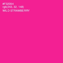 #F32094 - Wild Strawberry Color Image