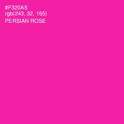#F320A5 - Persian Rose Color Image