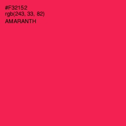#F32152 - Amaranth Color Image