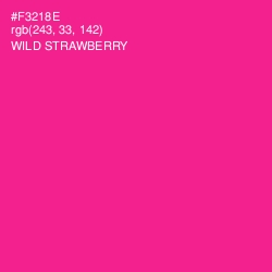 #F3218E - Wild Strawberry Color Image