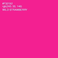 #F32192 - Wild Strawberry Color Image