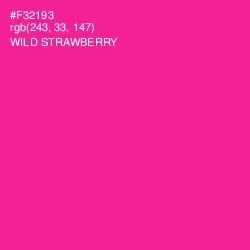 #F32193 - Wild Strawberry Color Image