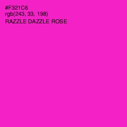 #F321C6 - Razzle Dazzle Rose Color Image