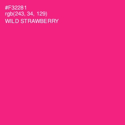 #F32281 - Wild Strawberry Color Image