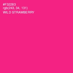 #F32283 - Wild Strawberry Color Image