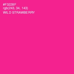 #F3228F - Wild Strawberry Color Image