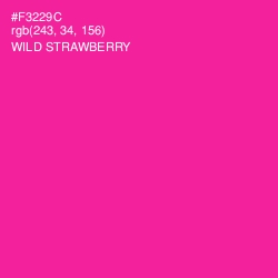 #F3229C - Wild Strawberry Color Image