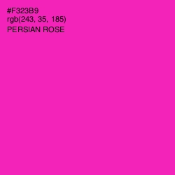 #F323B9 - Persian Rose Color Image