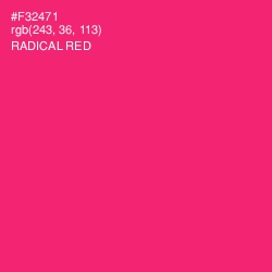 #F32471 - Radical Red Color Image