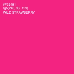 #F32481 - Wild Strawberry Color Image