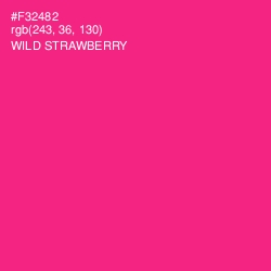 #F32482 - Wild Strawberry Color Image